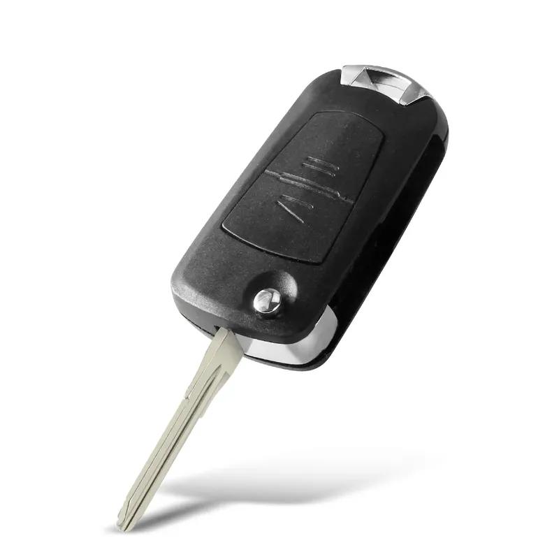 KEYYOU 1PCS 2 Buttons Folding Flip Remote Key Case Uncut Blade For Vauxhall Opel Astra Vectra Zafira Fob Car Key Shell Case