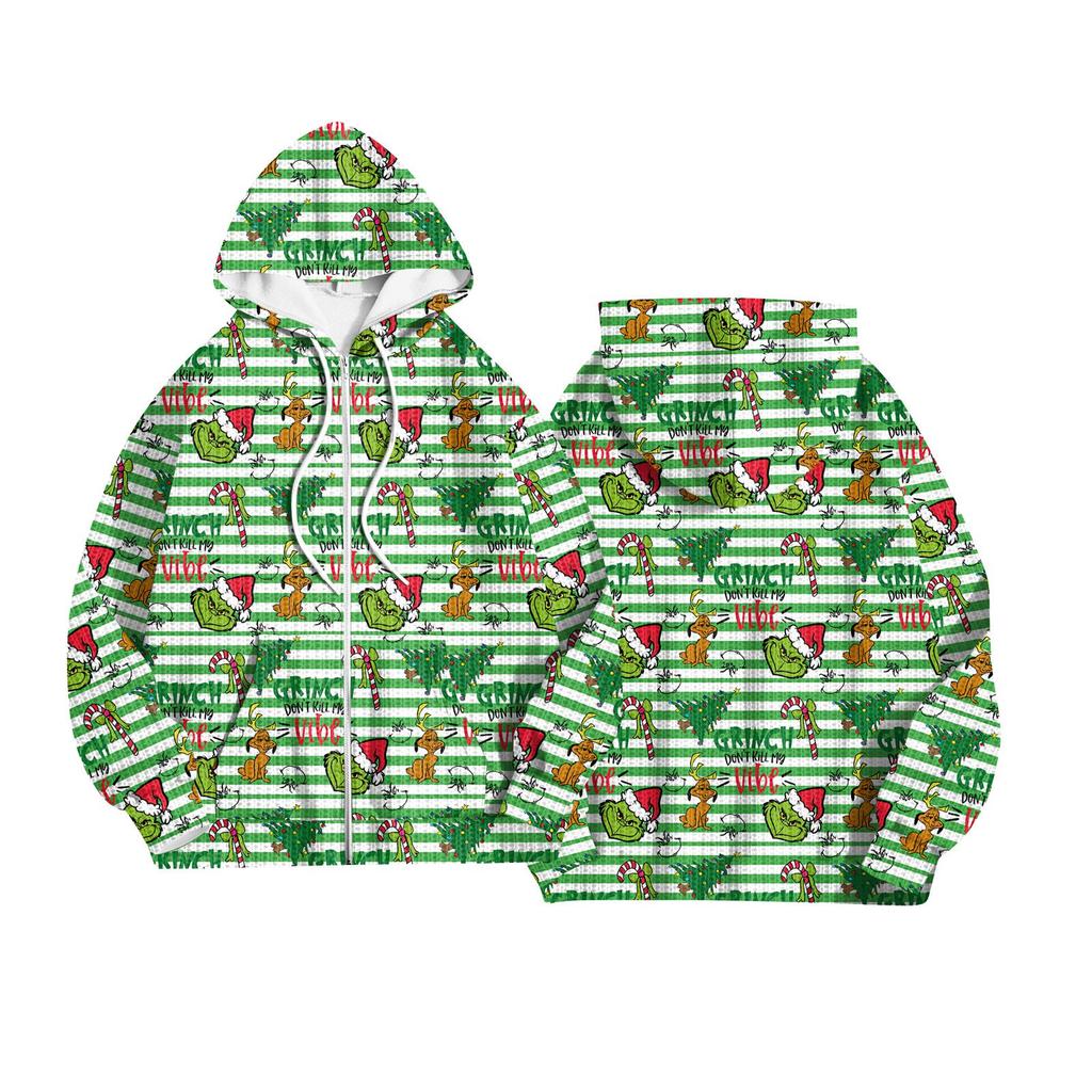 Women's Fashion Jacket Casual Printed Long-sleeved Hooded Cardigan Sweatshirts