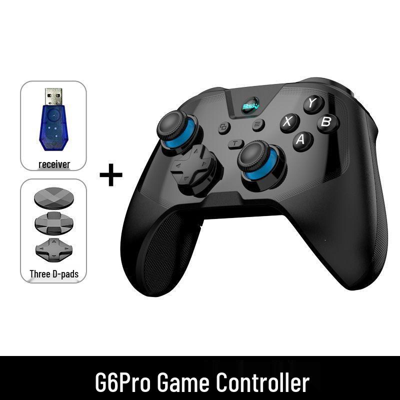 G6 Pro Esports Three-Mode Bluetooth Game Controller for PC, Switch, iOS, Mobile, Tablet, and NS Simulator.