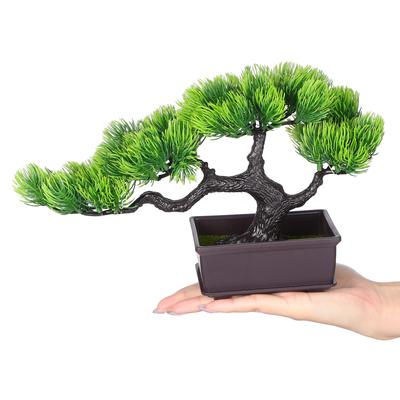 Artificial Bonsai Tree In Pot Realistic Small Potted Plants For Desktop Living Room Decor Zen Garden Faux Indoor