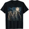 Maine Coon heult den Mond an Katzenliebhaber T-Shirt