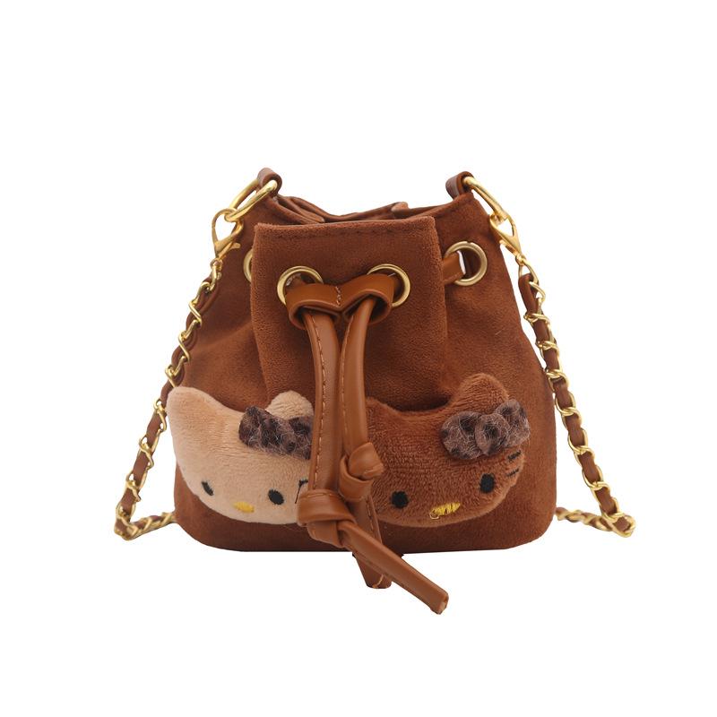 

Сумка-кроссбоди для девочек с леопардовым принтом - Мультяшная цепочка, наплечная сумка и кошелек для монет, осенне-зимний стиль жёлтый/коричневый