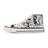 Tide Casual Herrenschuhe Einteilige Cartoon High und Low Top Canvas Schuhe Herren Board Schuhe Herren