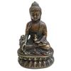 Seated Dainichi Nyorai Buddha Statue, Shakyamuni Buddha, Yakushi Statue, Small Bronze Statue, Amulet, Ornament, Brass, Good Luck, Protection from