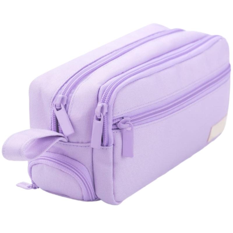 Large Capacity Pencil Bag Multilayer Pencil Case Aesthetic Pen Bag Simple Pencil Box For Organizing School Supplies