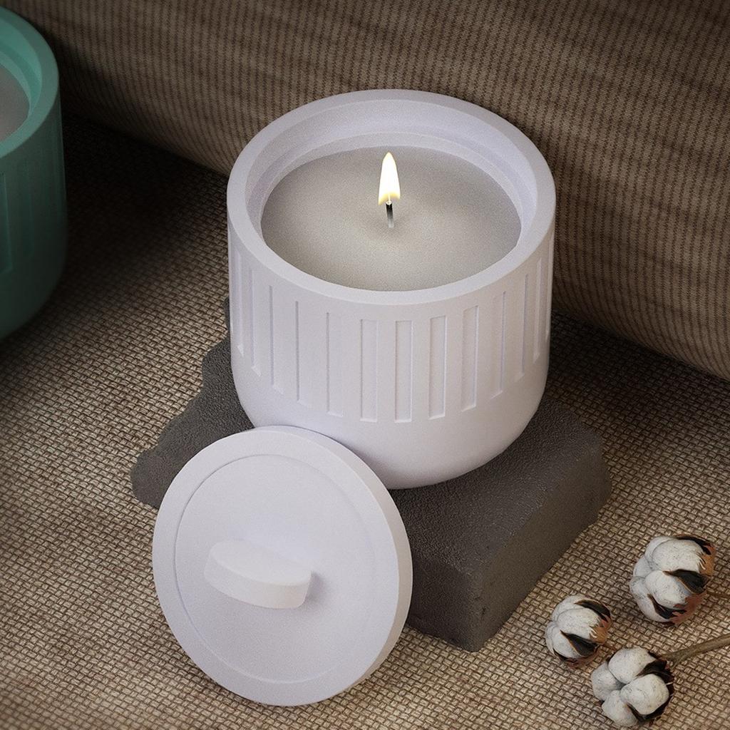 Silicone Storage Jar Mould Jewelry Box Moulds Resin Mold Storage Container Molds with Lid Candle Cup Molds for DIY Craft