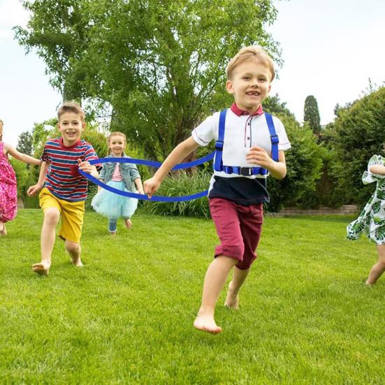 Ayarlanabilir Çocuk At Binme Oyunları İçin Oyun Tasması Metal Tokalı Aşınmaya Dayanıklı Emniyet Tasması Erkek Kız Çocuklar İçin Rol Yapma Kostüm Aksesuarı
