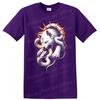 White Tiger W/ Snake Fire Design Graphic T Shirt Cool Animal Tee