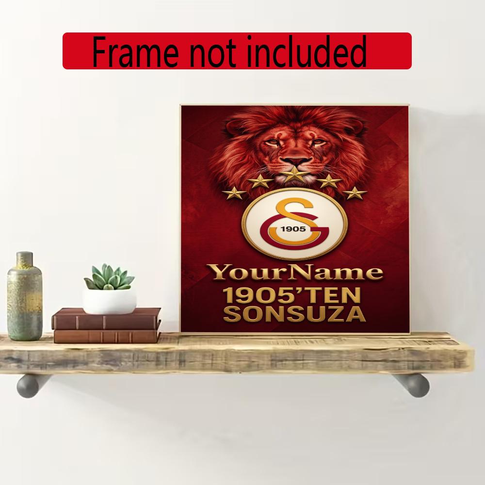 Galatasaray Personalized Text Diamond Painting Round Diamond Mosaic Rhinestones Diamond Embroidery Craft Kit Wall Decor Without Frame