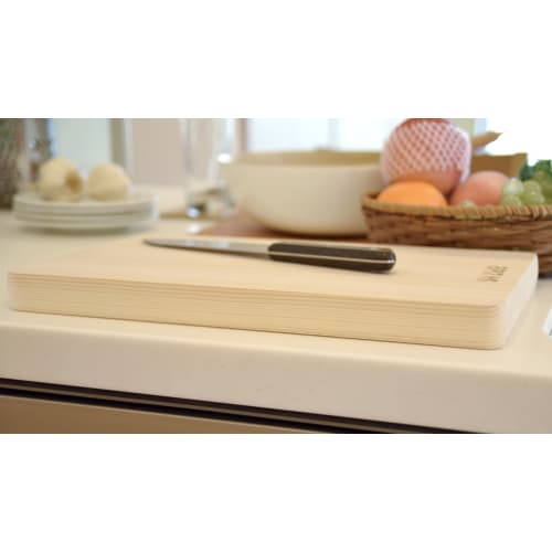 Umezawa Wooden Cutting Board, Anti-Mold and Antibacterial, 39 x 24 x 3cm Thick, Made in Japan, 571038