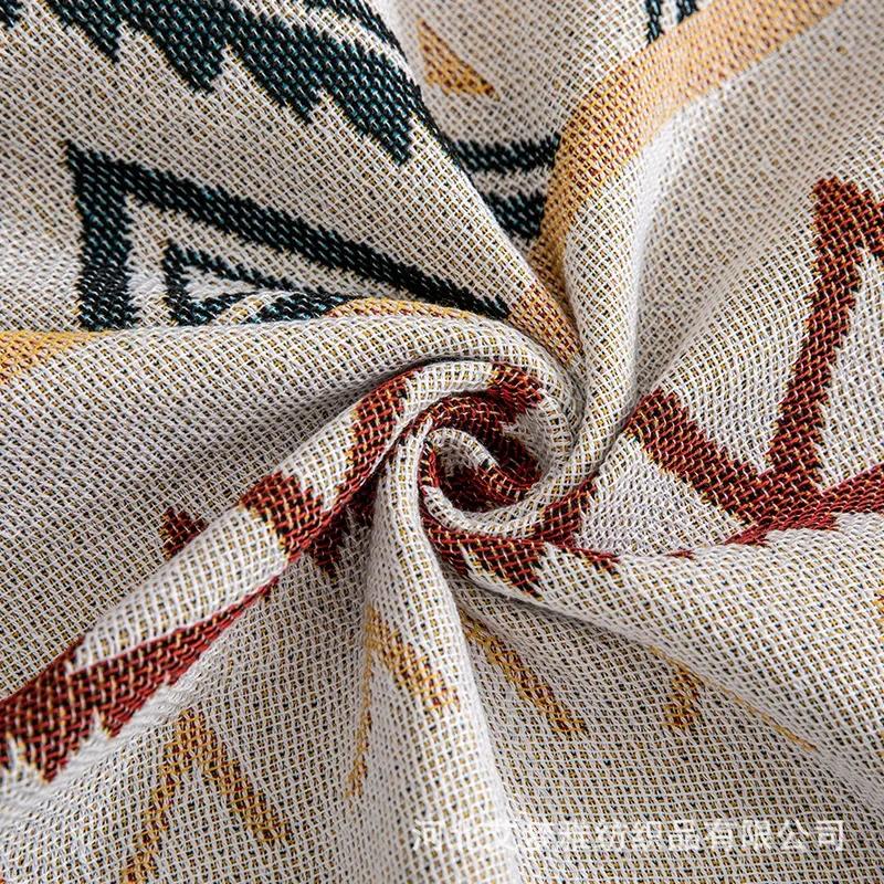 Geometrisches Quasten-Sofa-Handtuch, Nordische Strickdecke, Tragbare Sofabezug, Wohnzimmer, Schlafzimmer, Heimdeko