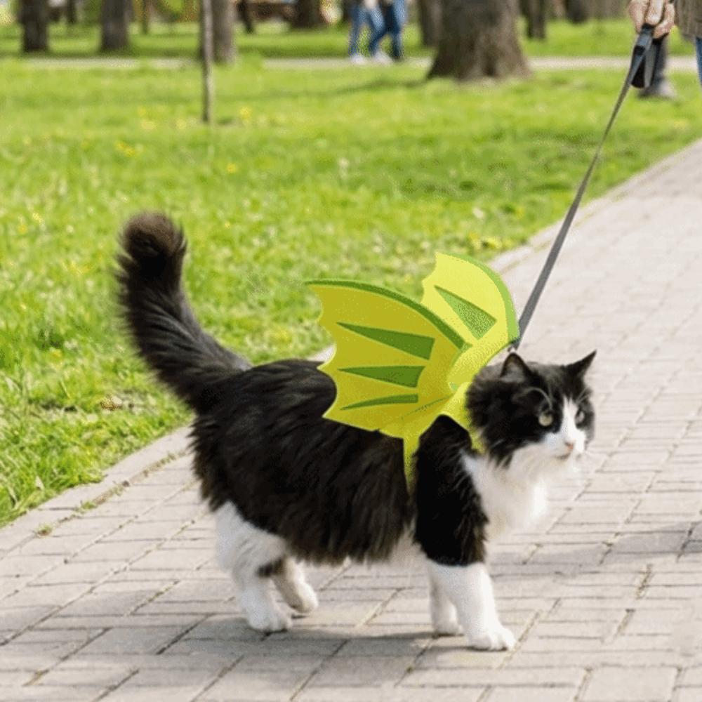 Funny Wings Adjustable Pet Dragon Wings Felt Cute Dog Halloween Costumes Role Playing Dinosaur Wing Costume Halloween Party