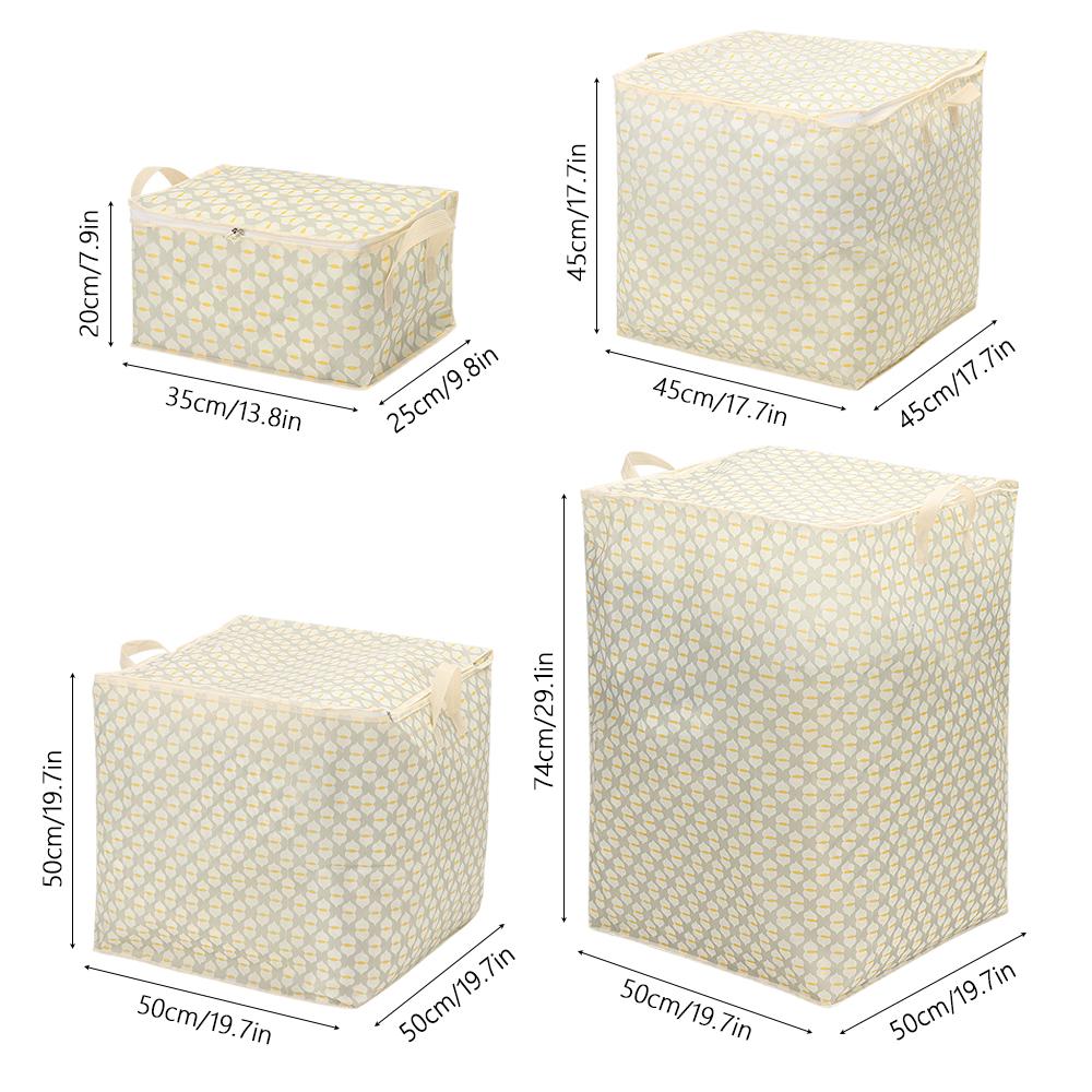 Kleiderorganizer Aufbewahrungstasche für Steppdecken mit Griff Kleiderschrank Sortieraufbewahrungseimer für Zuhause