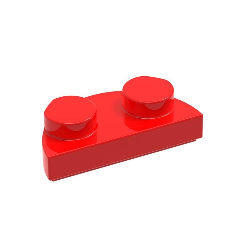 Non-Toxic Moc 10Pcs 1745W Short Semicircle With 2 Holes Building Blocks Circular Arc Plate Compatible Particle Toy Children Birthday Gifts