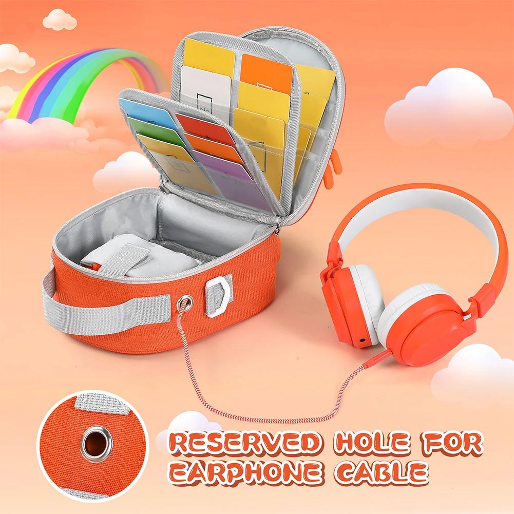 Hard Carrying Case Bag for Yoto Mini Music Player Travel Storage Bag Card Holder Hold Up To 30 Cards Protective Case for Audio