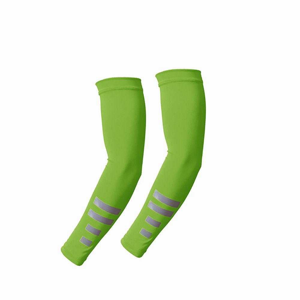 

Fluorescent Reflective Arm Warmers Quick-drying UV Protection Arm Covers Ice Silk Sleeves Night
