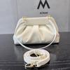Women's Fashionable Pleated Underarm Clutch & Crossbody Bag
