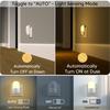 UK Plug LED Night Light Human Body Induction Wall Lamp AC 220V 2835SMD Warm White Bedside Lamp for Home Bedroom