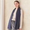 Premium Cashmere 100 Knit Scarf Blue
