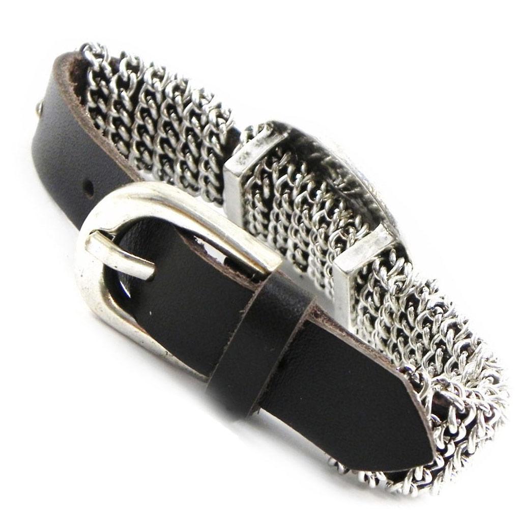 Les Trésors De Lily [H9836] - Bracelet Créateur 'Babouchka' beige marron argenté