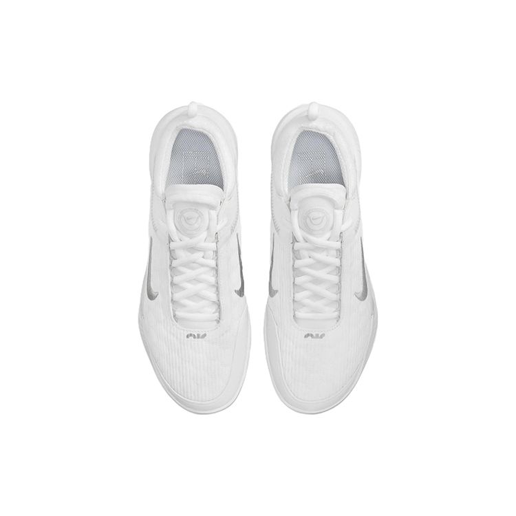 Nike Court Zoom NXT White Metallic Silver Women Sneakers Grey-Fog DH0222-101