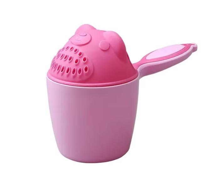 Baby Shampoo Cup Cute Cartoon Bear Toddle Shower Spoons Multifunction Kids Toothbrush Cup Shower Head Washing Hair Cup Bath Tool