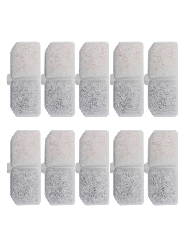 10pcs Cat Water Fountain Filter Replacement Filters Suitable Various Types For Pets Cat Fountains Filtration Filter Supplies