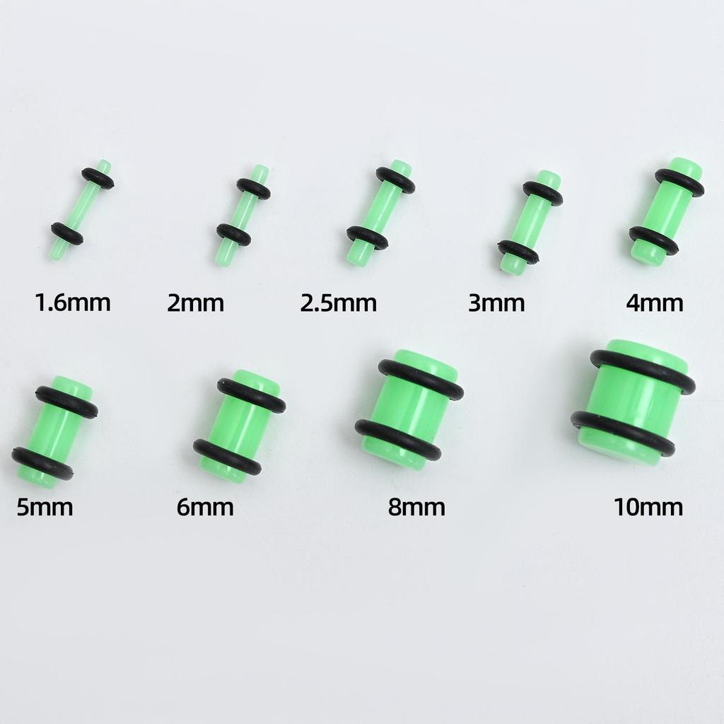Acrylic Heart & Triangle Ear Plugs – Colorful Piercing Jewelry In Multiple Sizes