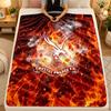 Flannel BlanketCrystal Palace Football Warm Soft Throw Blanket for Indoor Sofa Bed Living Room Use