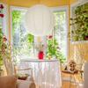 Round Paper Lampshade Modern Pendant Light Lamp Cover Ceiling Light Cover  Wedding Birthday Party