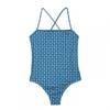 Womens/Ladies Geometric Recycled Polyester One Piece Swimsuit