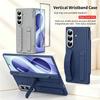 Support Poignet avec Fente pour Carte de Crédit Étui Pliant Pour Samsung Z Fold 8 Galaxy Z Fold 7 6 5 Housse de Protection Verre Avant