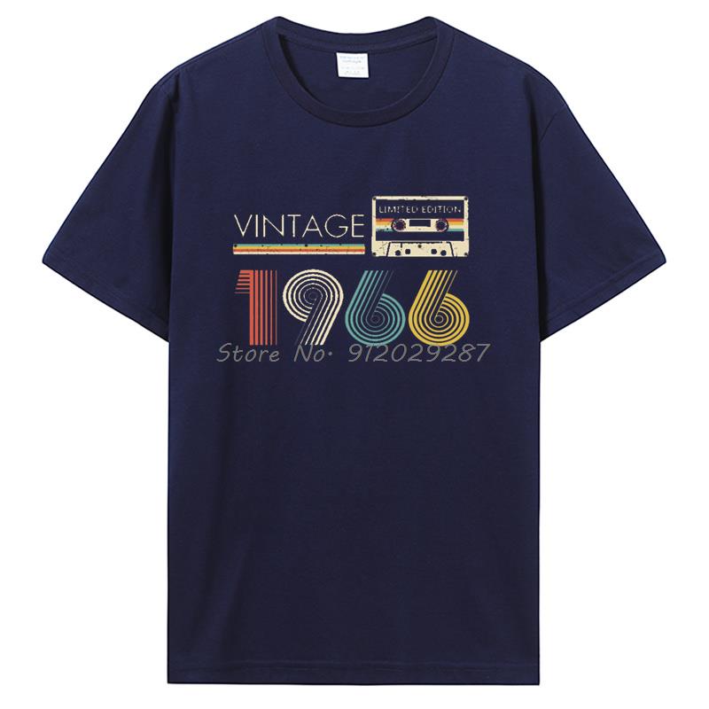 Lustiges Vintage 1966 Limited Edition Kassette T-Shirt Sommer Baumwoll-T-Shirts Streetwear Vatertags Geburtstagsgeschenke T-Shirt Unisex