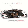 Cute Dachshund Dog Printed Bedding Set - 2/3pcs Duvet Cover Set (1 Duvet Cover + 1/2 Pillowcase, Without Core) for Bedroom