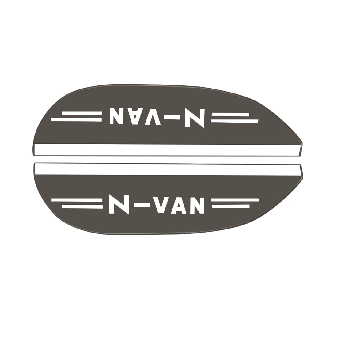 

N-VAN Compatible Door Mirror Visor for Cars with Logo Rain N-VAN application