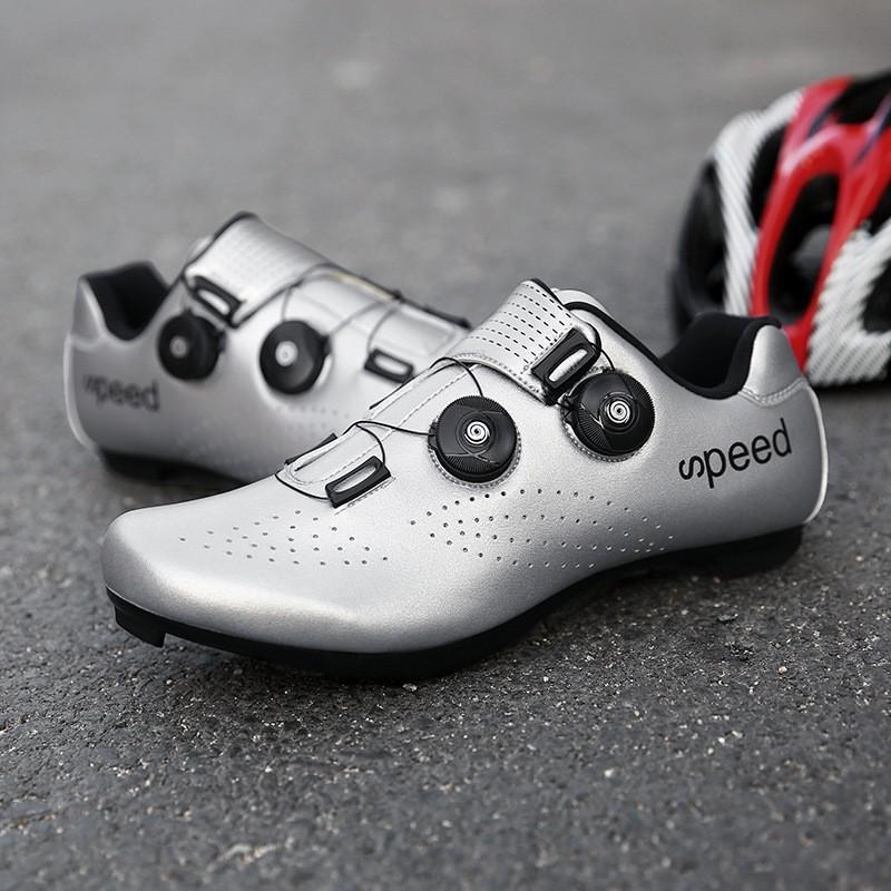 Zapatillas de Ciclismo Unisex con Sistema de Calas SPD/Click-in Dial Giratorio de Corte Bajo Transpirables Ligeras Montaña Carretera