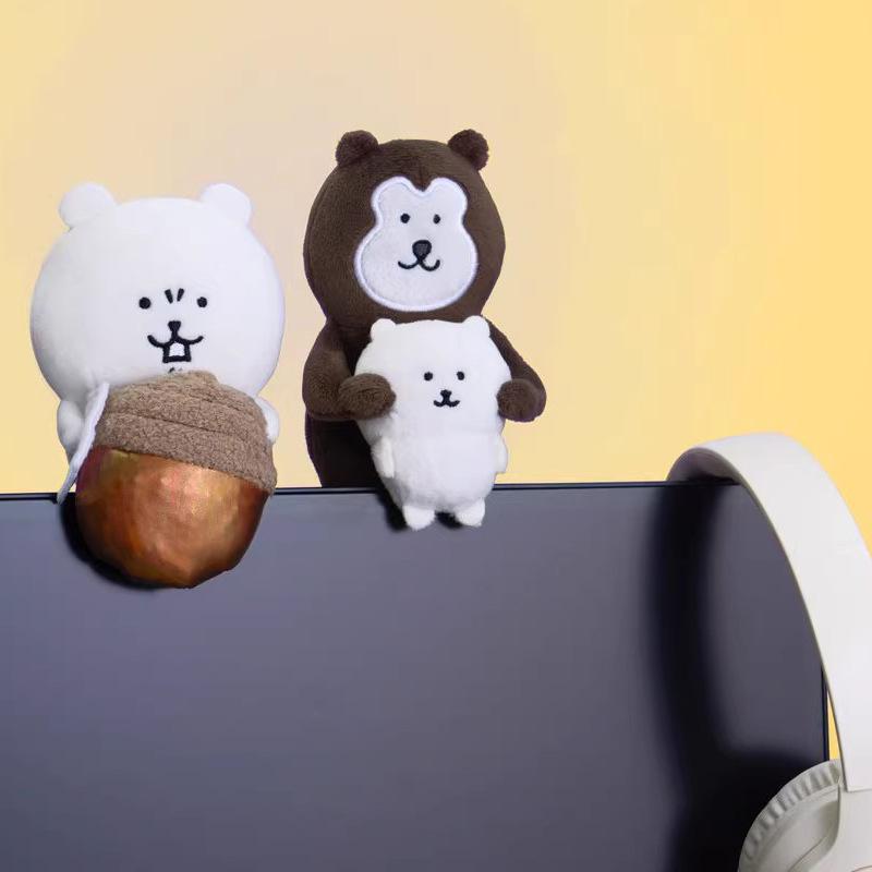 Plush Joke Bear Toy Anime Peripheral Backpack Pendant Keychain Holiday Gift
