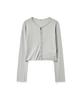 Lense Hook Boucle Cardigan Gray