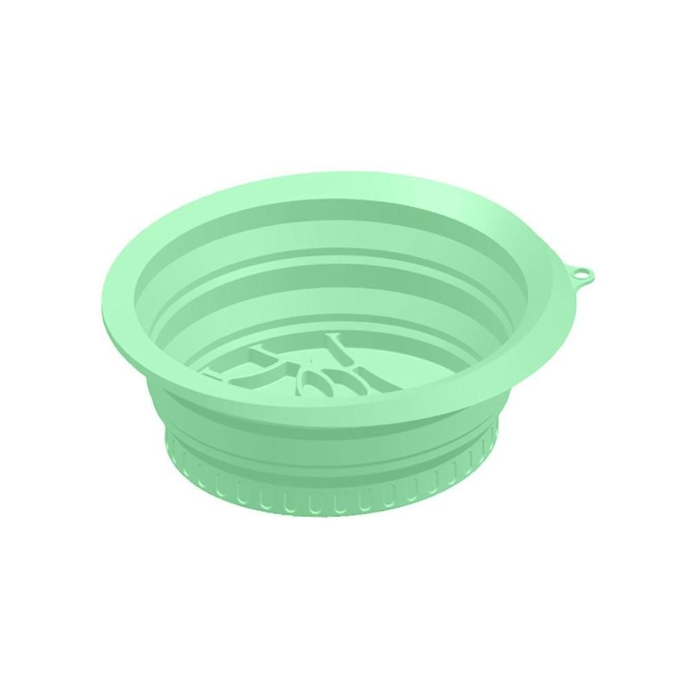 

Collapsible Design Facial Ice Bath Bowl Built-In Icetray Cooling Facial Washing Basin Skin Care зелений