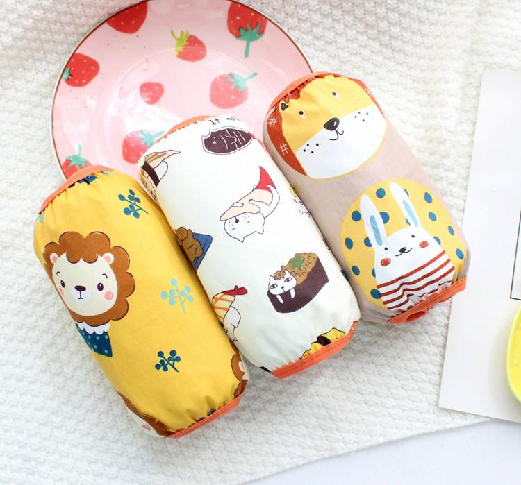 3 Pairs Baby Cotton Arm Sleeves - Stain-Resistant & Waterproof Cartoon Design for Autumn/Winter