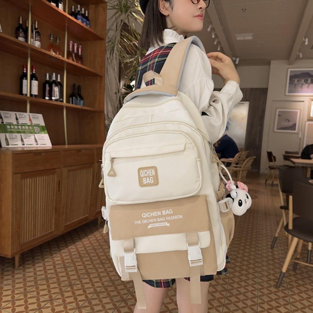Multi Pocket College Student Backpack Waterproof Outdoor Storage Bag  Mountaineering