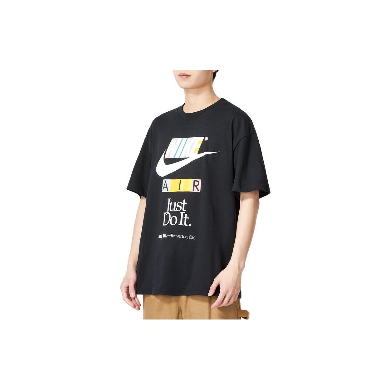 Nike Just Do It T-Shirt  Black White  Men s FB9779-010 L