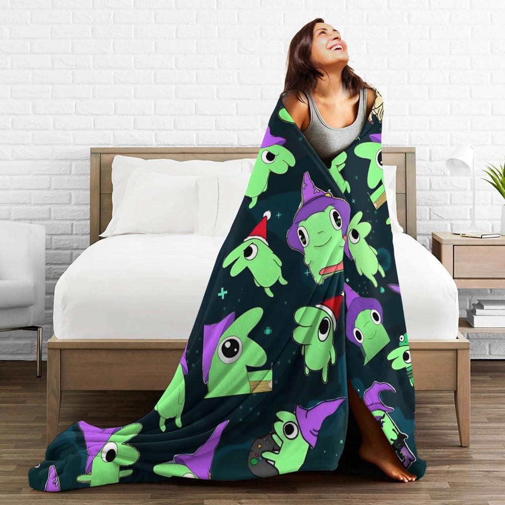 glep smiling friends Gift Blanket For Men Women Warm Cozy Fluffy  Throw Blankets for Bed 50x60 Inches Multiple Sizes