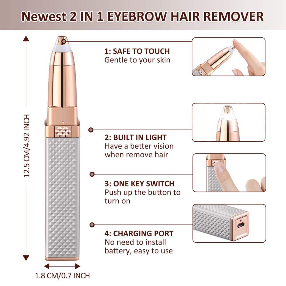 Cheap Women Electric Eyebrow Trimmer Security Hair Removal Eye Brow ...