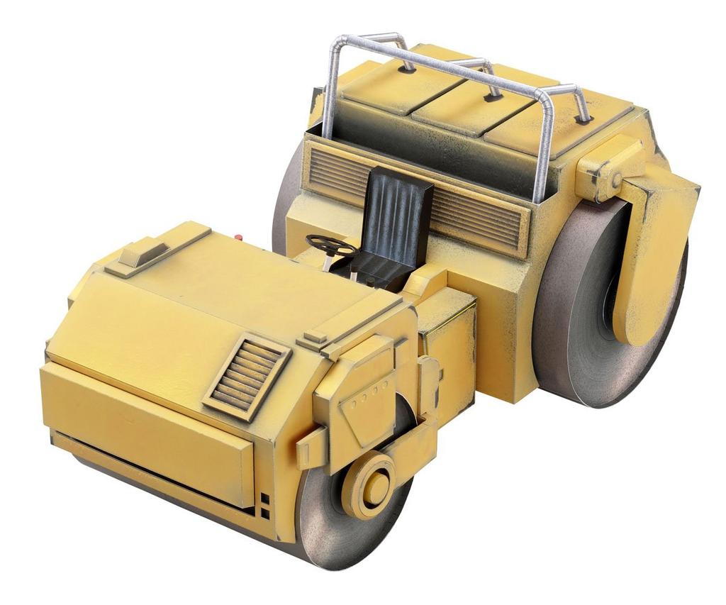 Bizarre Part 3 Paper Craft Road Roller by Hirohiko "JoJo's Adventure" (Supervised Araki)