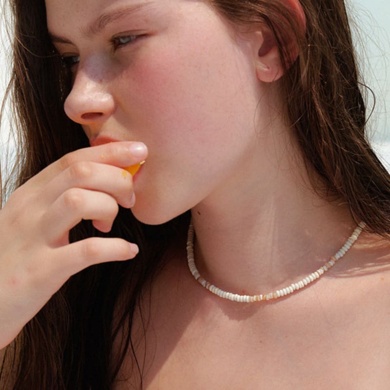 

leeENoir Sand Beach Necklace IVORY