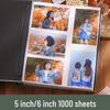 Large Capacity Family Photo Album, 5x6 Inch, Holds 1000 Photos, Insert Type, Ideal for Couples & Commemorative Events