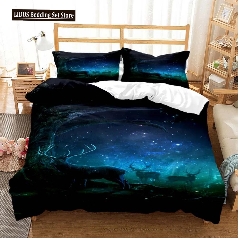 Elk God Of Luck Soft And Comfortable Customizable Comforter Bedding Sets Bedding Set Luxury Quilt Cover Personalized Bedding