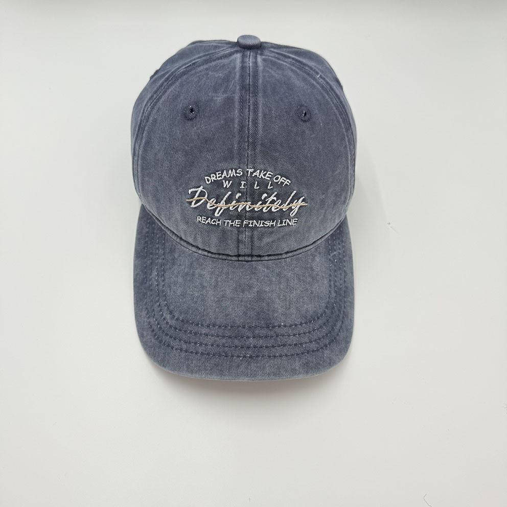Baseball Cap Cotton Embroidered Letters With Sunshade For Casual Outdoor Wear