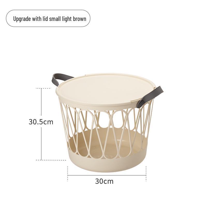 Movable Laundry Basket for Dirty Clothes - Household Bathroom Hamper